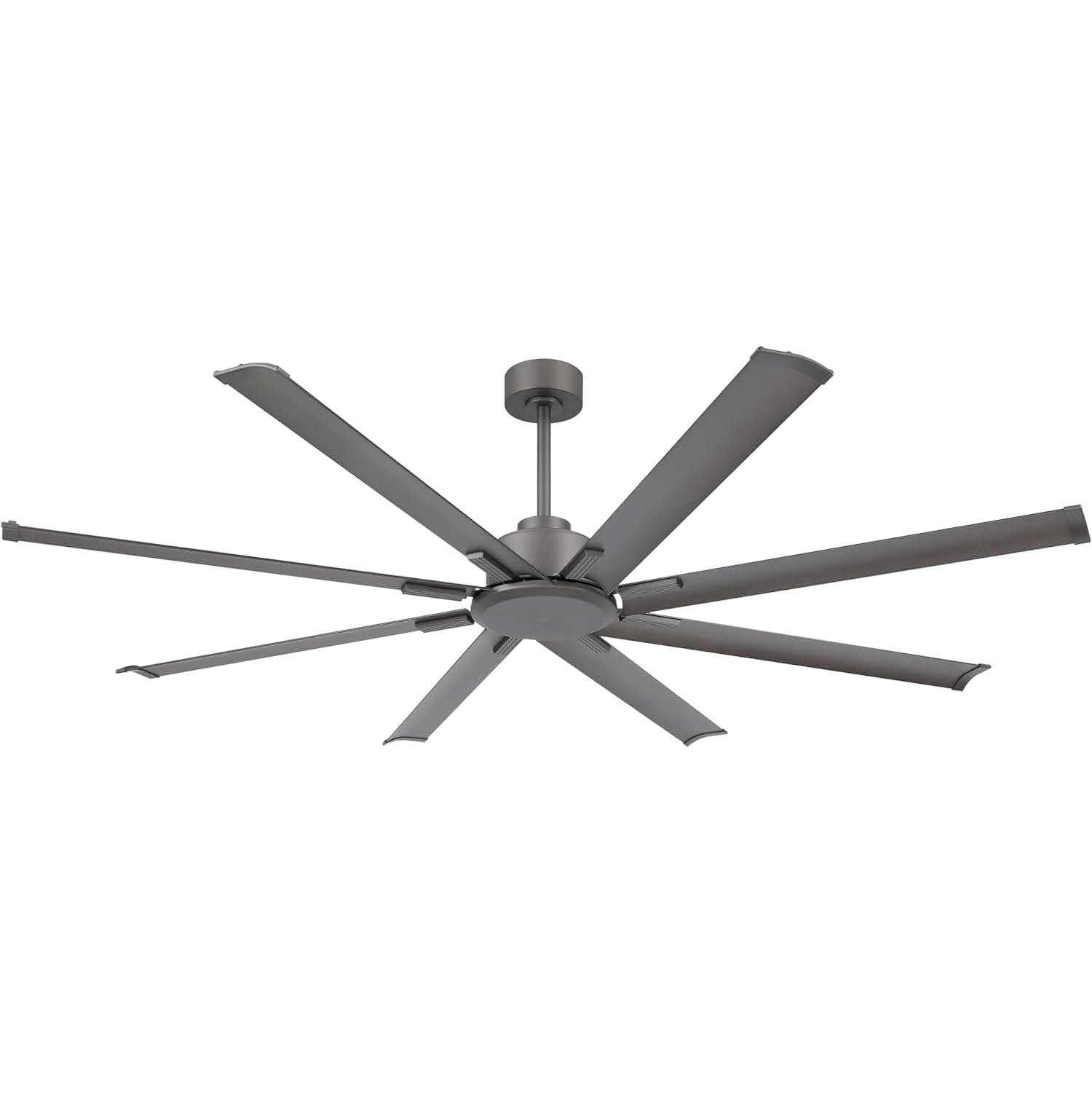 LEDLUX 72in Ceiling Fan, Reversible DC Motor, 6 Speed Remote Control, Charcoal Grey, Model SYCF7212