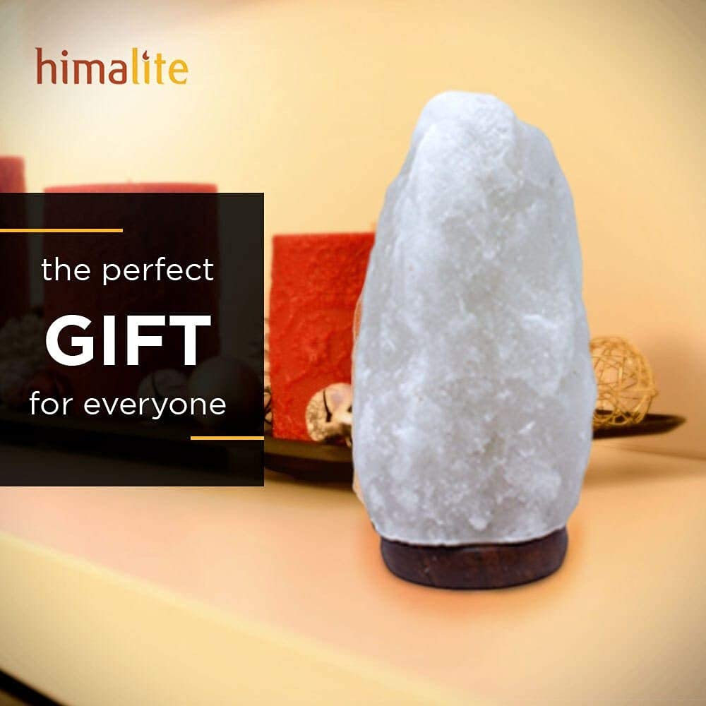 Led White-Color Changing Pure Himalayan Salt Lamp 7 Inches Tall With Usb Adaptor And Wooden Base Himalite Carnival Of Lights Whi