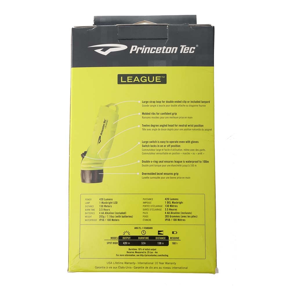 Princeton Tec League Led Flashlight - Neon Yellow