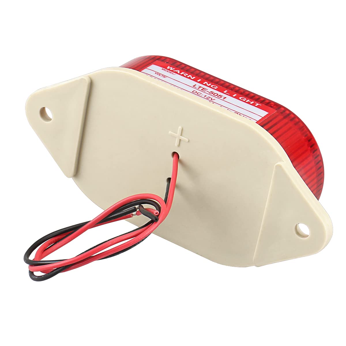 Baomain Industrial Signal Red Mini Warning Light Strobe Warning Lamp Lte-5051 Dc 12V 2W