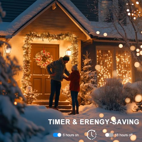 Zaiyw 50Led Battery Operated String Lights 16.5Ft With Remote & Timer, Warm White, 4 Pack