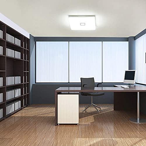 Airand Led Ceiling Light Flush Mount 24W 12.6In Square Daylight White, 2050Lm, Ip44, Plastic, Model Airand6000