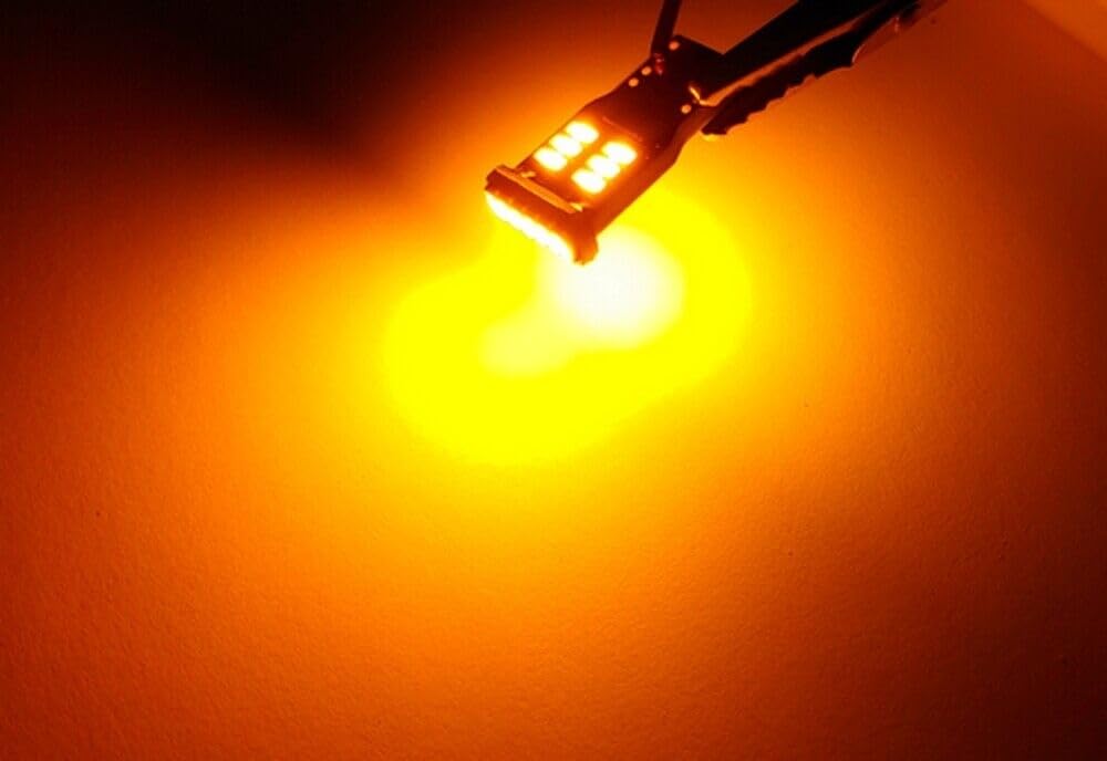 Fyre Flys LED Headlight DRL Strip Bulbs, 3014 Series, Canbus Error Free, Yellow/Amber, Model X7-3014-18-CN-HA, for