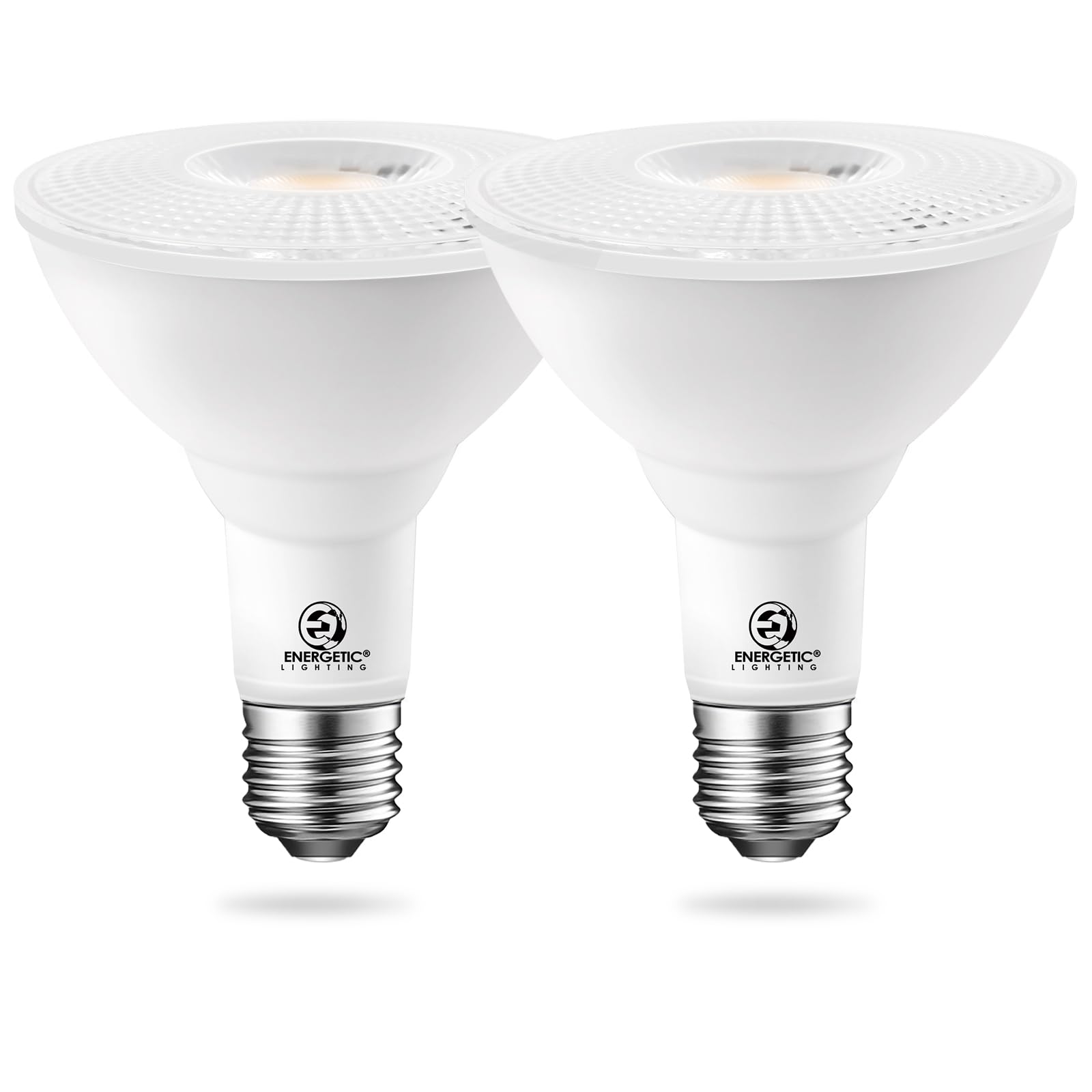 Energetic 2 Pack Par30 Led Bulbs, Flood Light Outdoor Indoor 75 Watt Equivalent 10W Dimmable,5000K Daylight,1000 Lumens,E26 Base