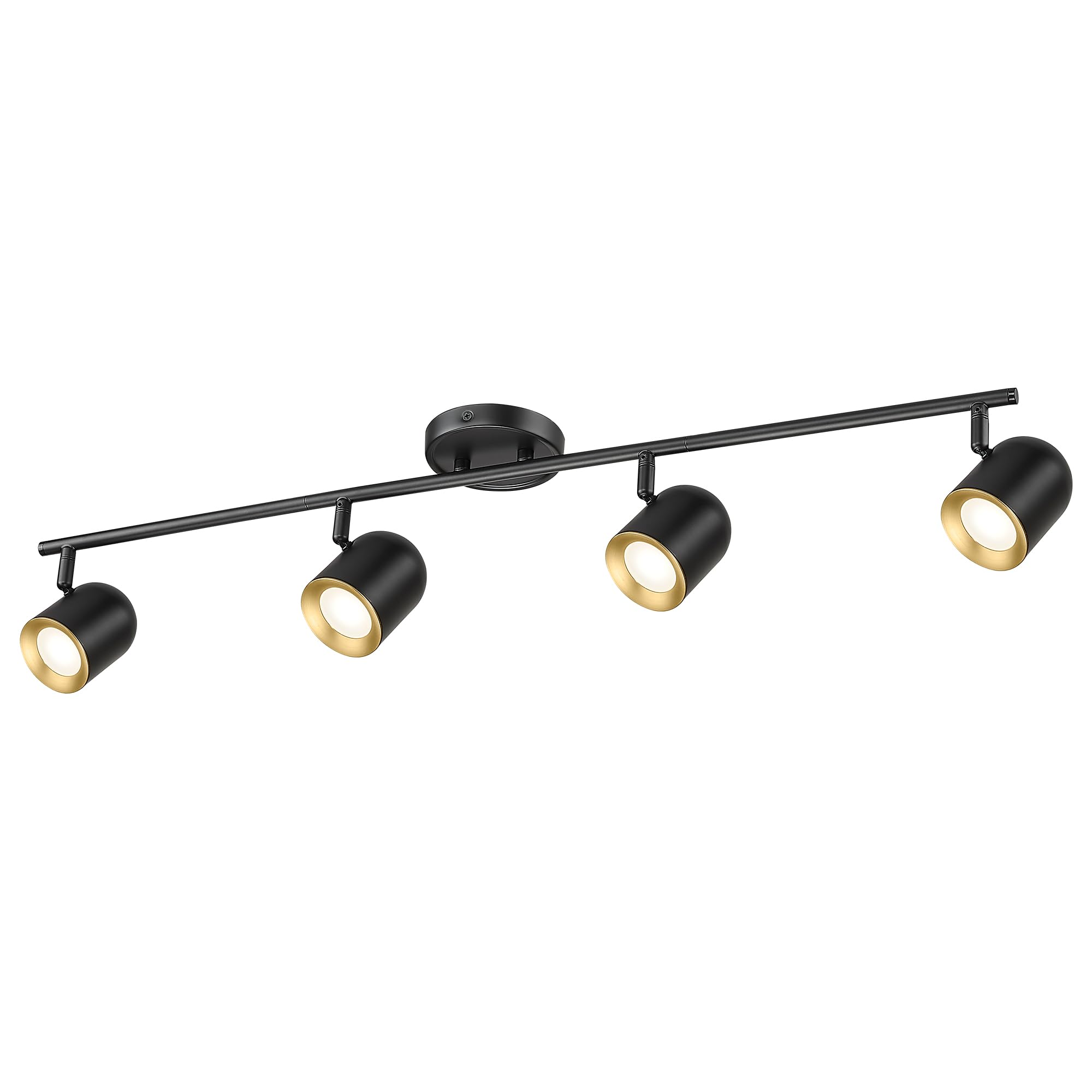 FEMILA 31 Adjustable LED Track Light  4000K Modern Black Ceiling Track Lighting Fixture  350 Rotatable  4FS78TL-4 BK