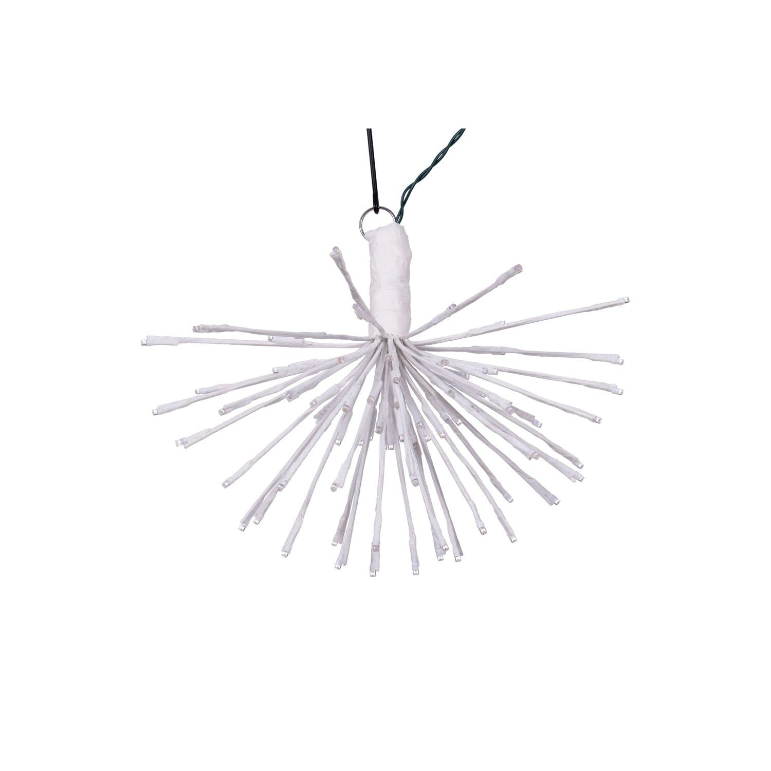 Vickerman 80Lt x 16&quot; White Starburst Warm White 5mm Twinkle LED Lights.