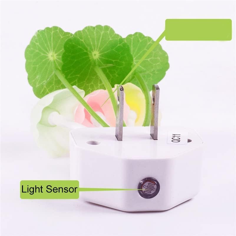 ZEZHOU Mushroom Night Light - 2 Pack Color Changing LED Plug-in Bed Lamp for Kids & Adults, Silicone, Model Z-MNL