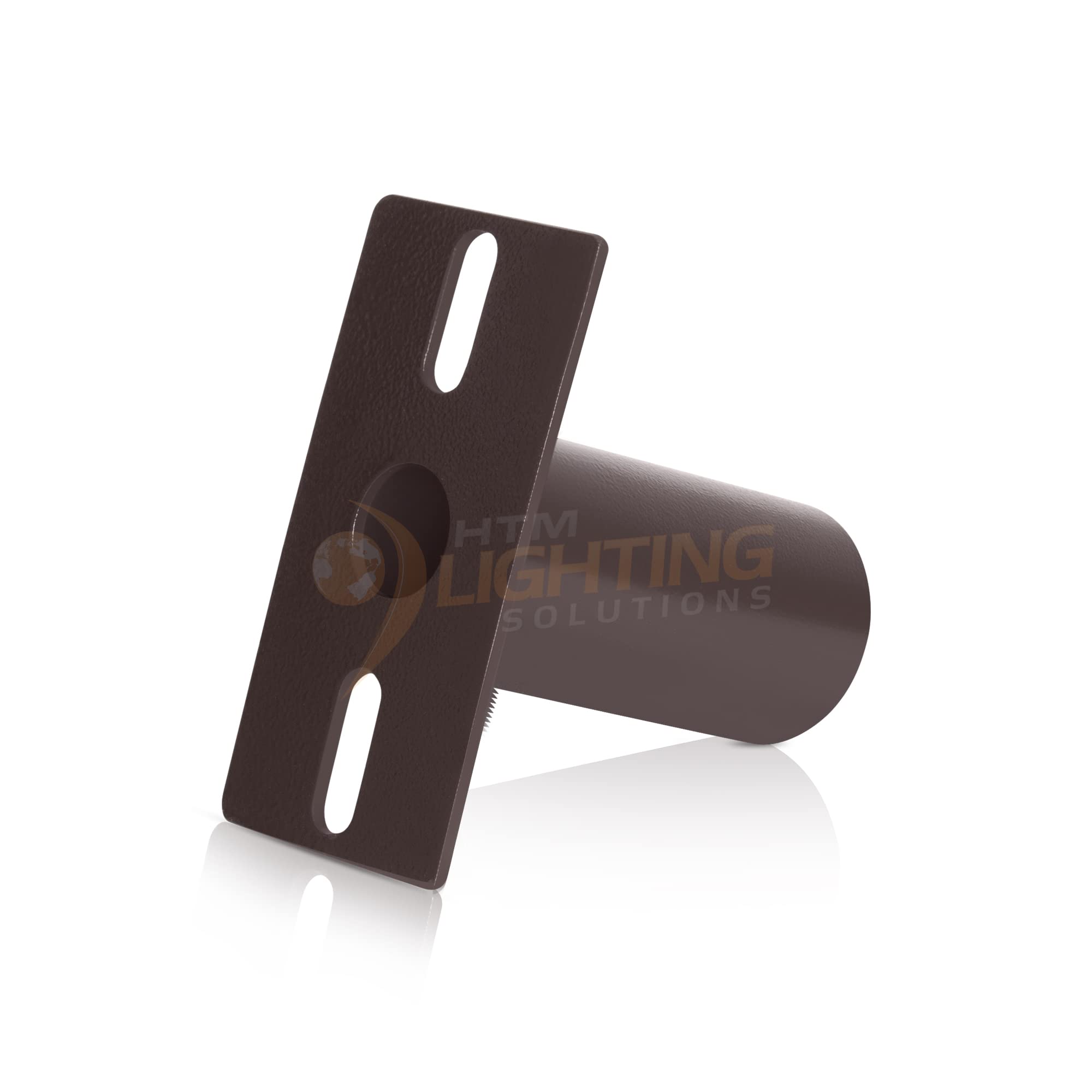 Mid-Pole Bracket Tenon Adaptor For Outdoor Light Fixture, 2-3/8In Horizontal Pole Mount Tenon Bracket For Slip Fitter Area Light