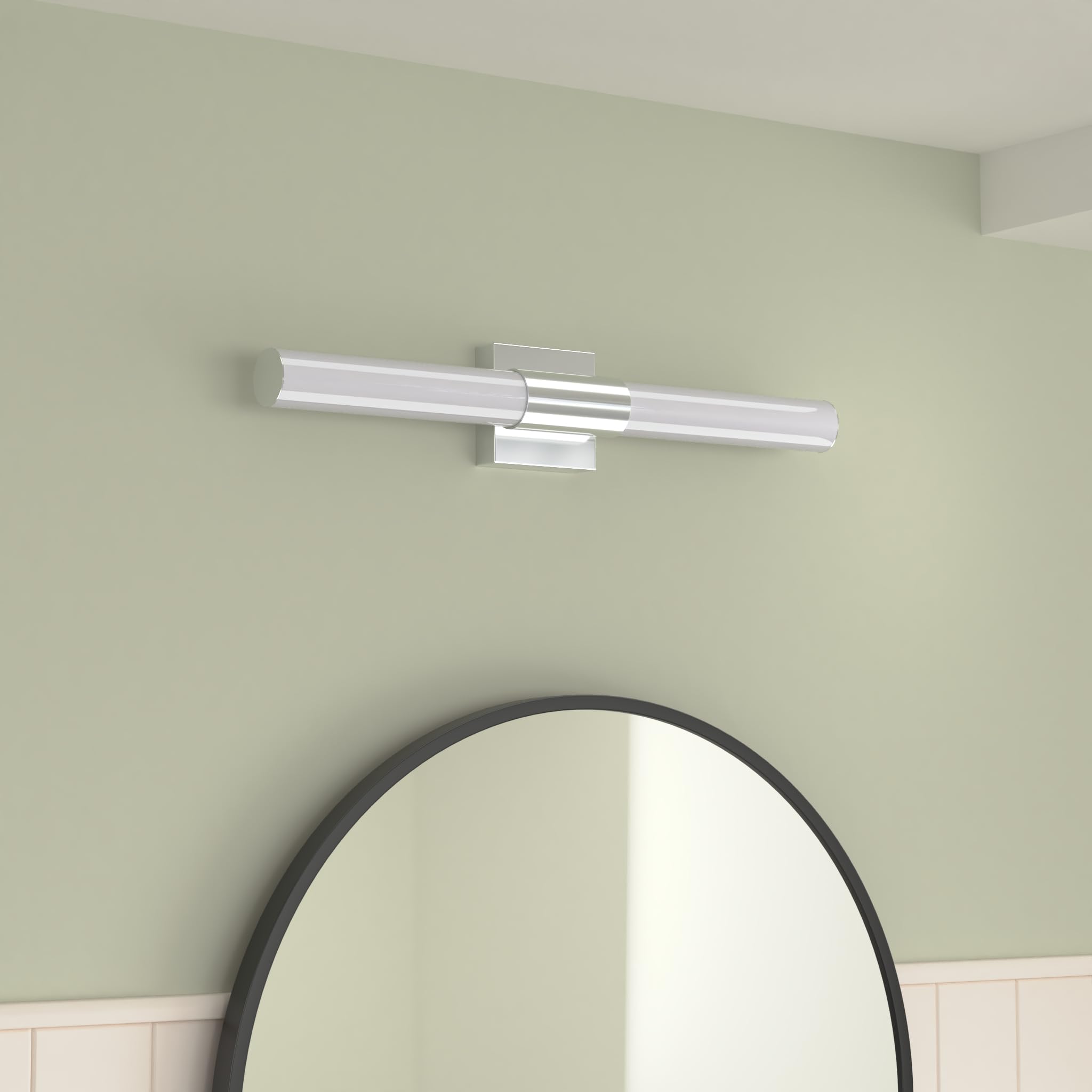 Trlife Dimmable Bathroom Vanity Light Fixture, 12W Led, 24 Stainless Steel, 3 Color Temperature, Model Vanity-3Co-60L