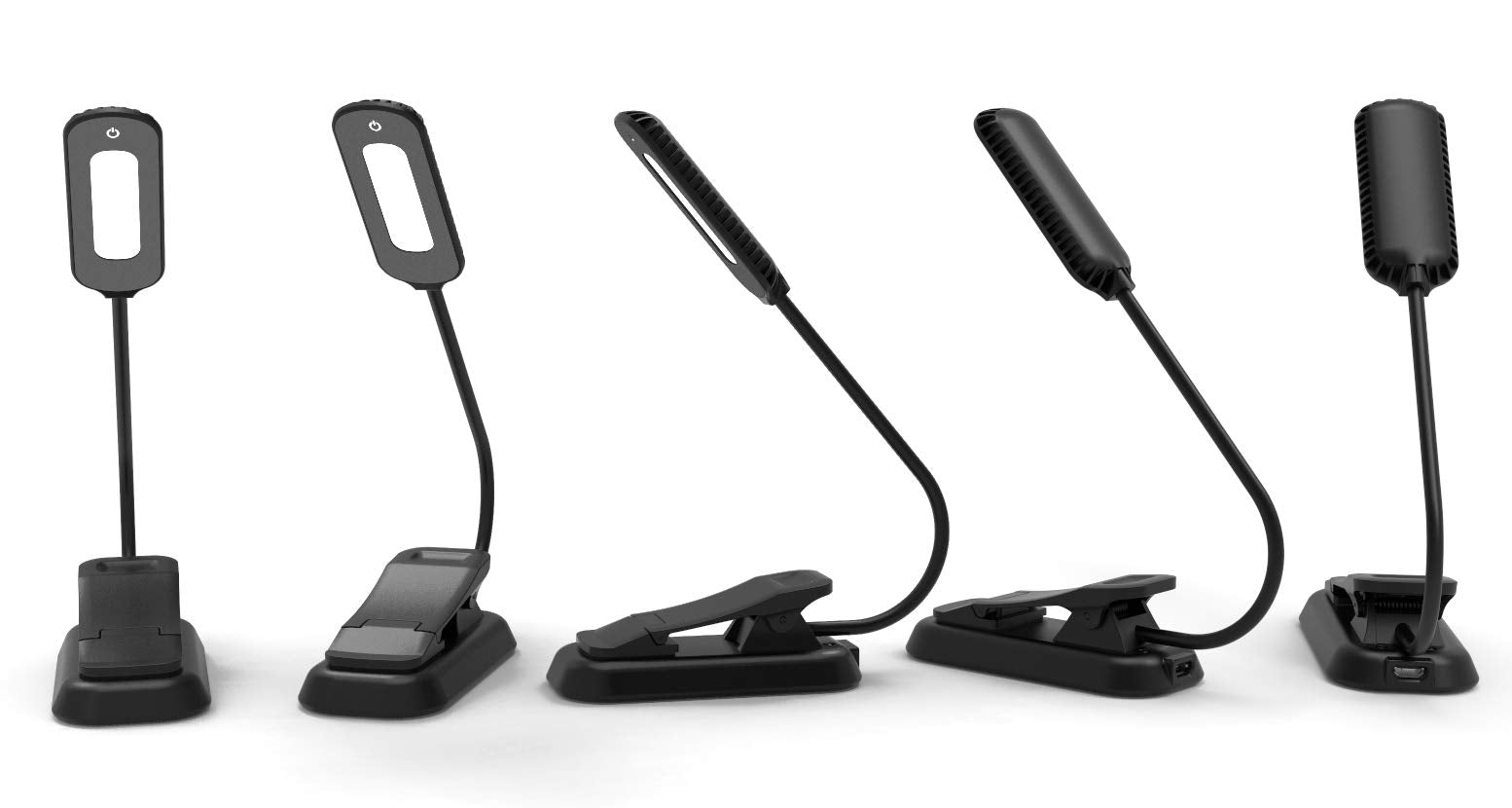 Zyk Book Light, 12 Led Usb Rechargeable Reading Light With 3-Level Brightness For Eye Protection Night Reading Lamp