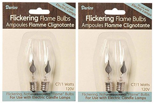 C7.1W FLICKER BULB FLAMPE TIP X2
