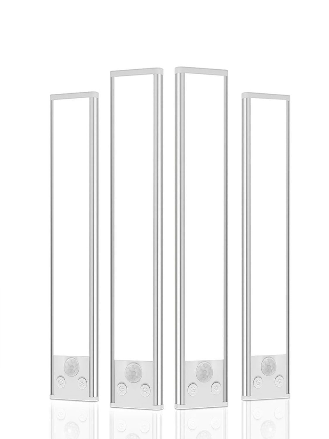 Under Cabinet Lighting, LED Motion Sensor Lights Indoor, 4 Pack Magnetic Rechargeable 2500mAh Closet Lights, Wireless Under Coun