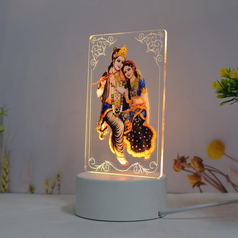Ailtower Beautiful 3D Hindu Frames With Soft White Light. Uv Printed Led Night Light For Sikhs, Punjabi, Indian Community. Great
