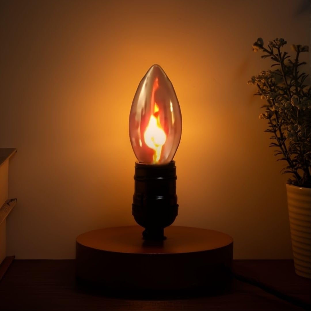 Royal Designs, Inc. Flicker Candelabra Style Led Light Bulbs, E26 Medium Base