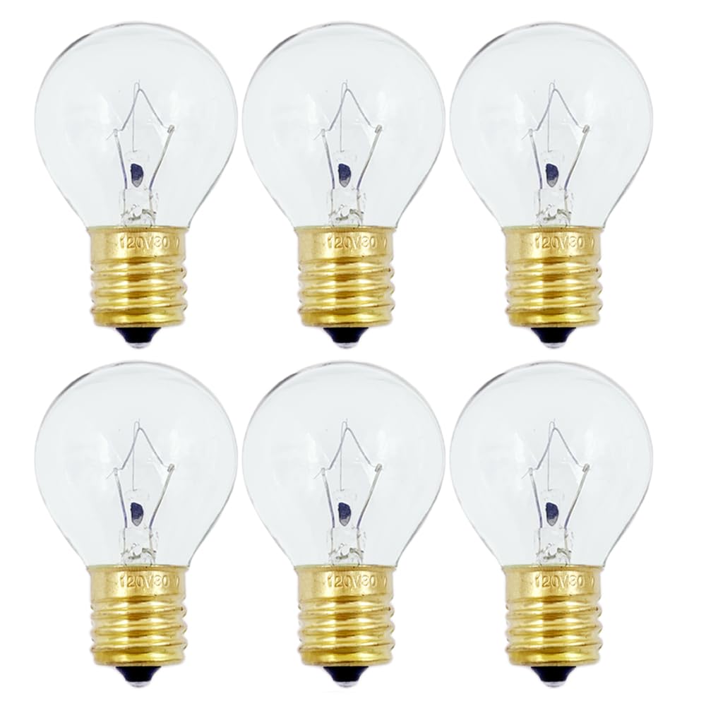 Lava Original 30W Replacement Bulbs For 16-Inch Lamps, Glitter Lamps, Dimmable, Warm White, 6 Pack