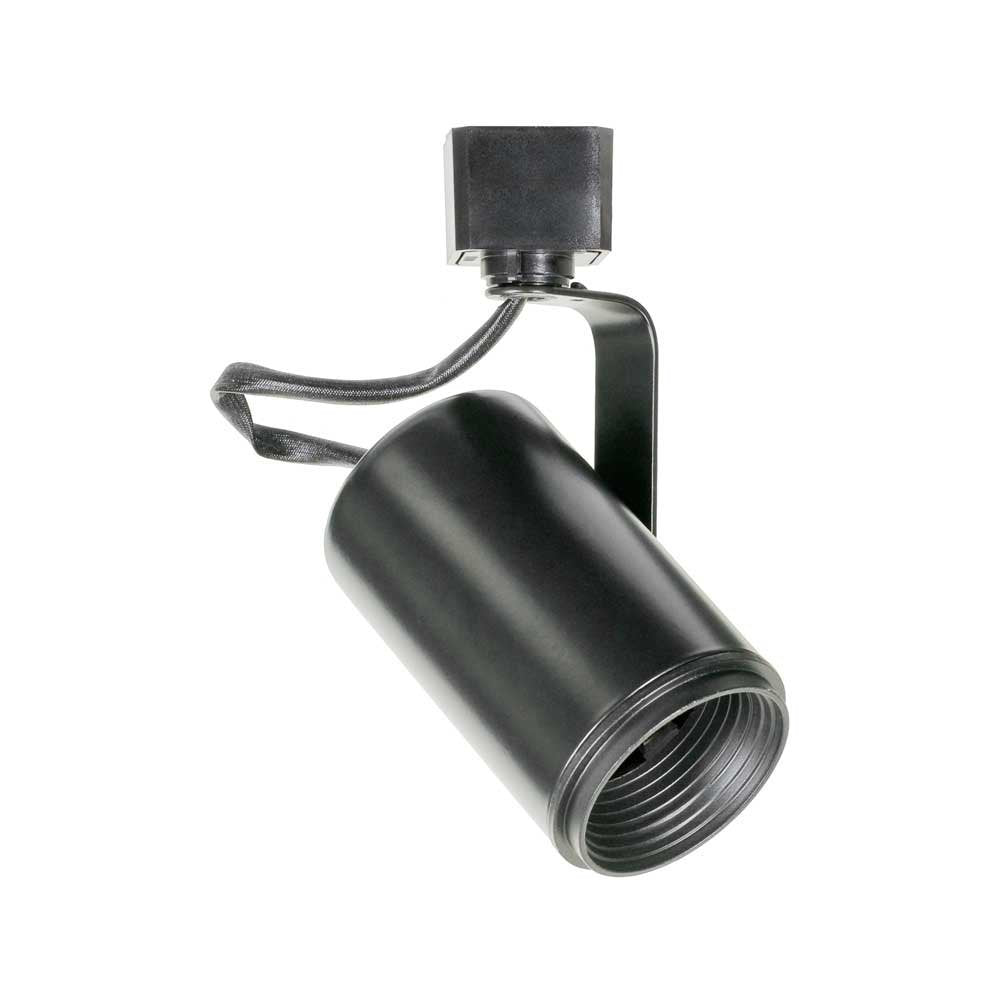 Jesco Lighting 1-Light GU10 Mini Flat Back Track Head, 120V, 250W, Alloy Steel, Black, Model H2HV610BK