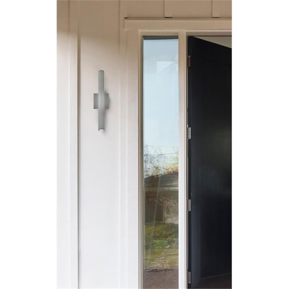 Living District Indoor Modern Home Decorative Raine Integrated LED Wall Sconce - Silver