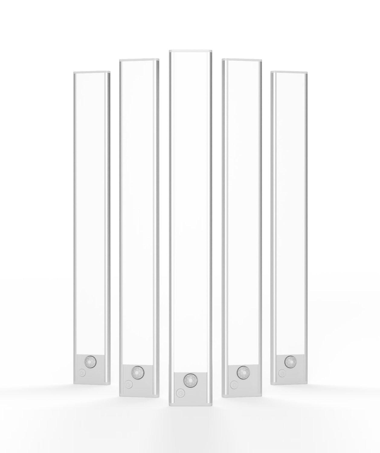 Under Cabinet Lighting, LED Motion Sensor Lights Indoor, 5 Pack Magnetic Rechargeable 3000mAh Closet Lights, Wireless Under Coun