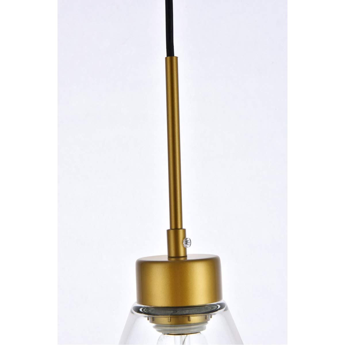 Living District Indoor Modern Home Decorative Bright Ceiling Mera 1 Light Brass Pendant