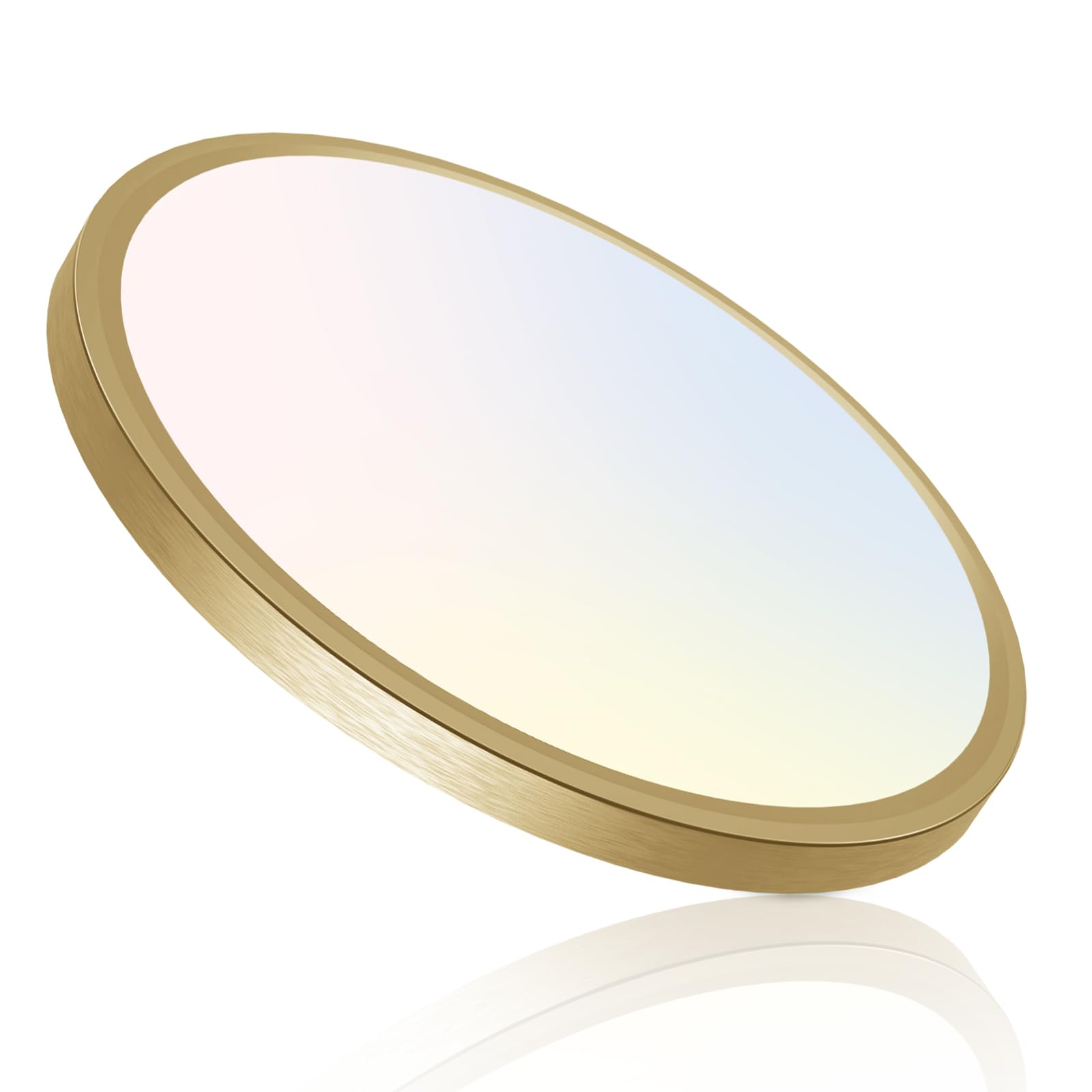 libtit 12 Inch LED Ceiling Light Golden, 28W 3200lm Aureate Flush Mount Ceiling Light, 3 Color Temperature 3000K/4500K/6000K, Gi