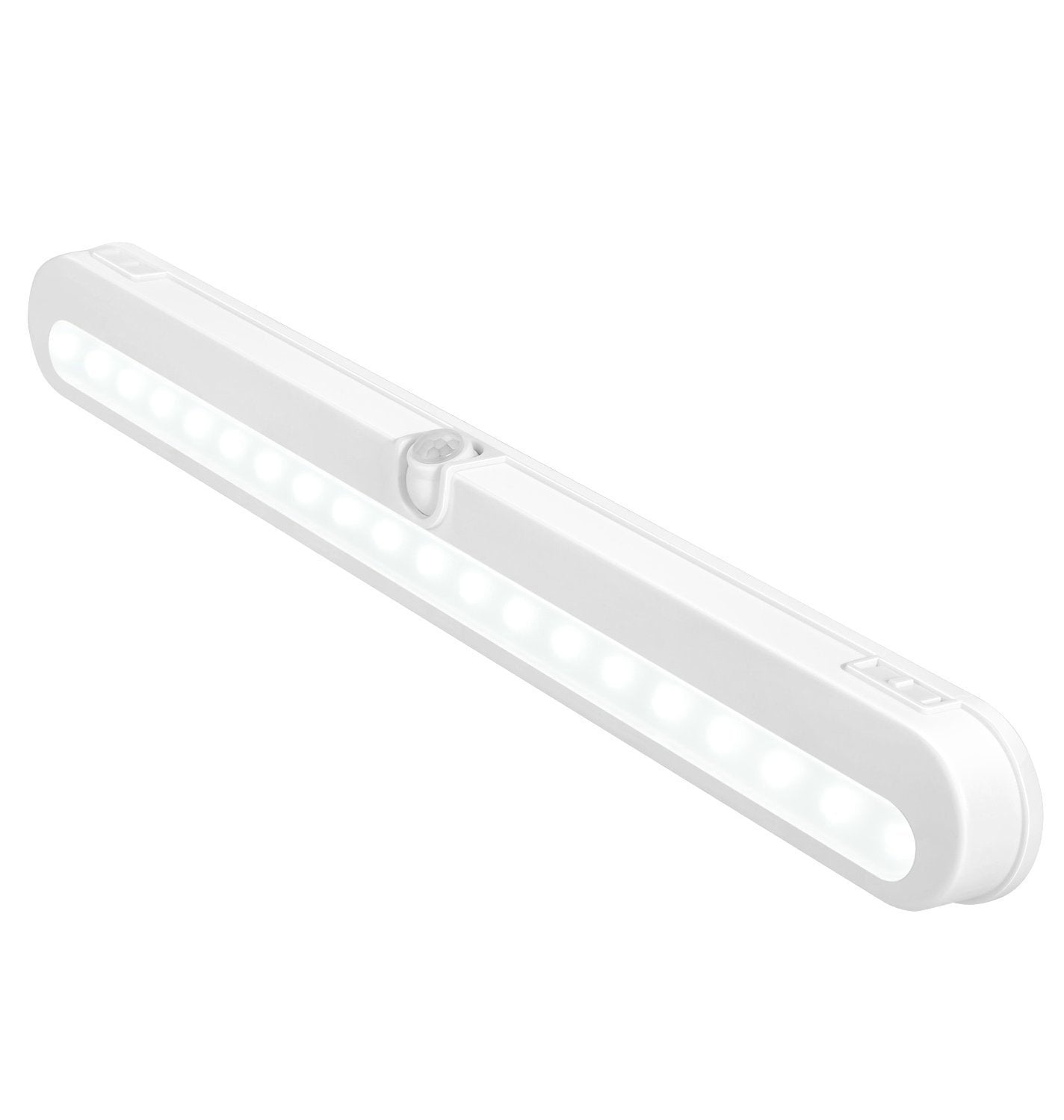 BLS T01L LED Closet Light  Super Bright 20 LED Under Cabinet Lighting Battery Powered/DC Input Wireless Motion Sensing Light  Auto On Off Switch  Motion Sensor & Light Sensor  Light Beam Adjustable