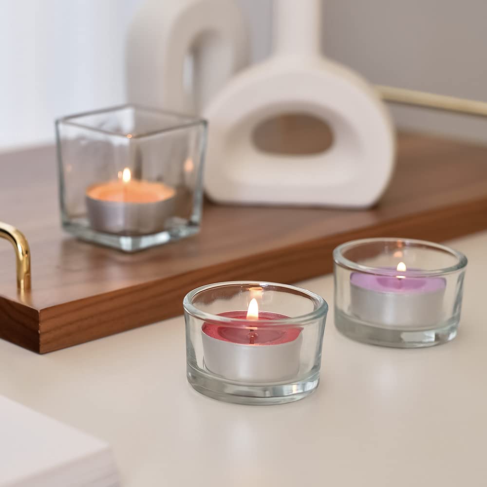 Cocodor Scented Tealight Candles/Black Cherry / 25 Pack / 4-5 Hour Extended Burn Time/Made In Italy, Cotton Wick, Scented Home Deco, Fragrance, Mother'S Day