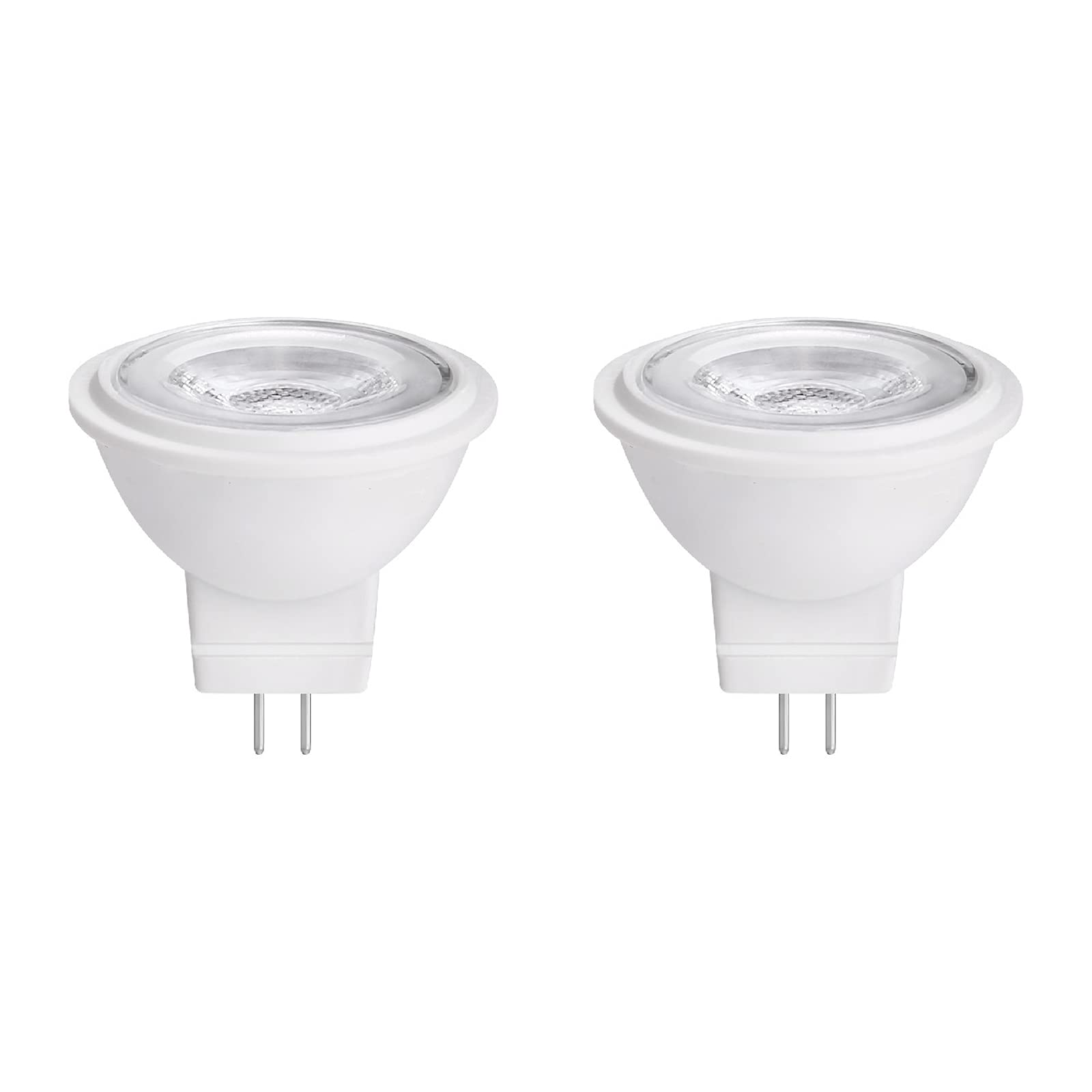 Makergroup MR11 Bi-pin LED Light Bulb 3W Warm White 2700K-3000K 2 Count for Outdoor Landscape and Indoor Recessed/Track Lighting