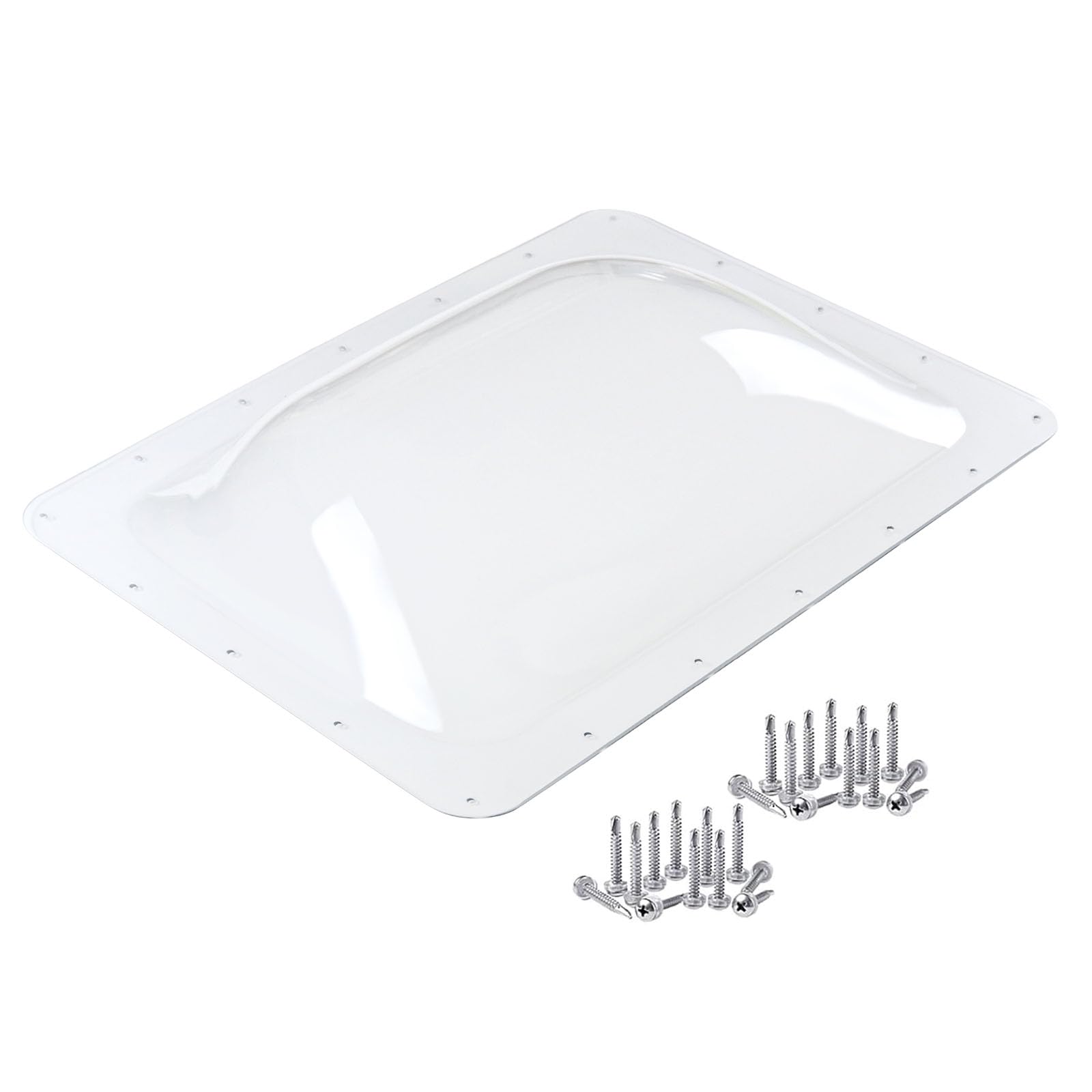 Rv Skylight Replacement Bundle,18'' X 26'' Outer Dome Skylight Fits 14'' X 22'' Openings,Rv Shower Skylight For Camper Trailer F