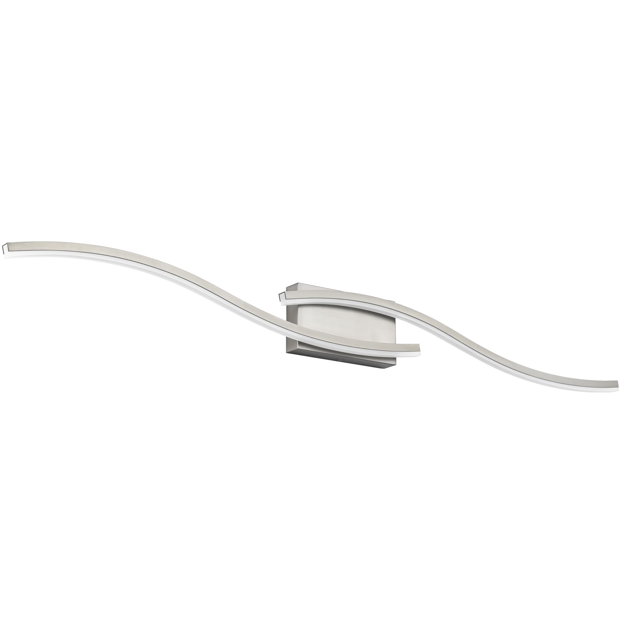 PRESDE 48in Modern Dimmable LED Bathroom Light Fixtures Over Mirror  Brushed Nickel Vanity Light  Bathroom Wall Lighting bar