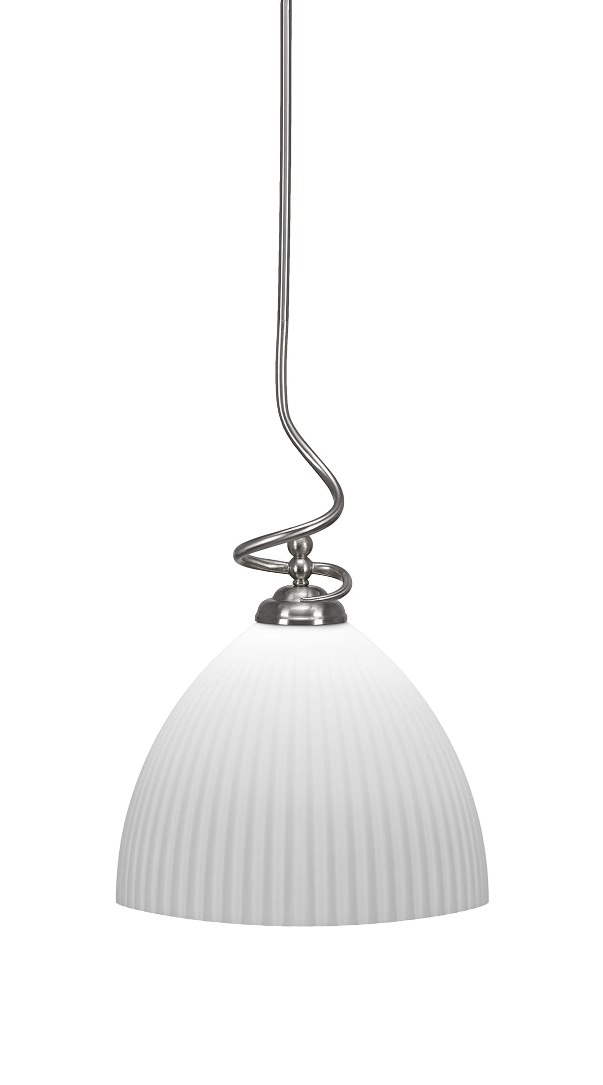 Toltec Lighting Capri 1 Light Pendant in Brushed Nickel (900-BN-4691)