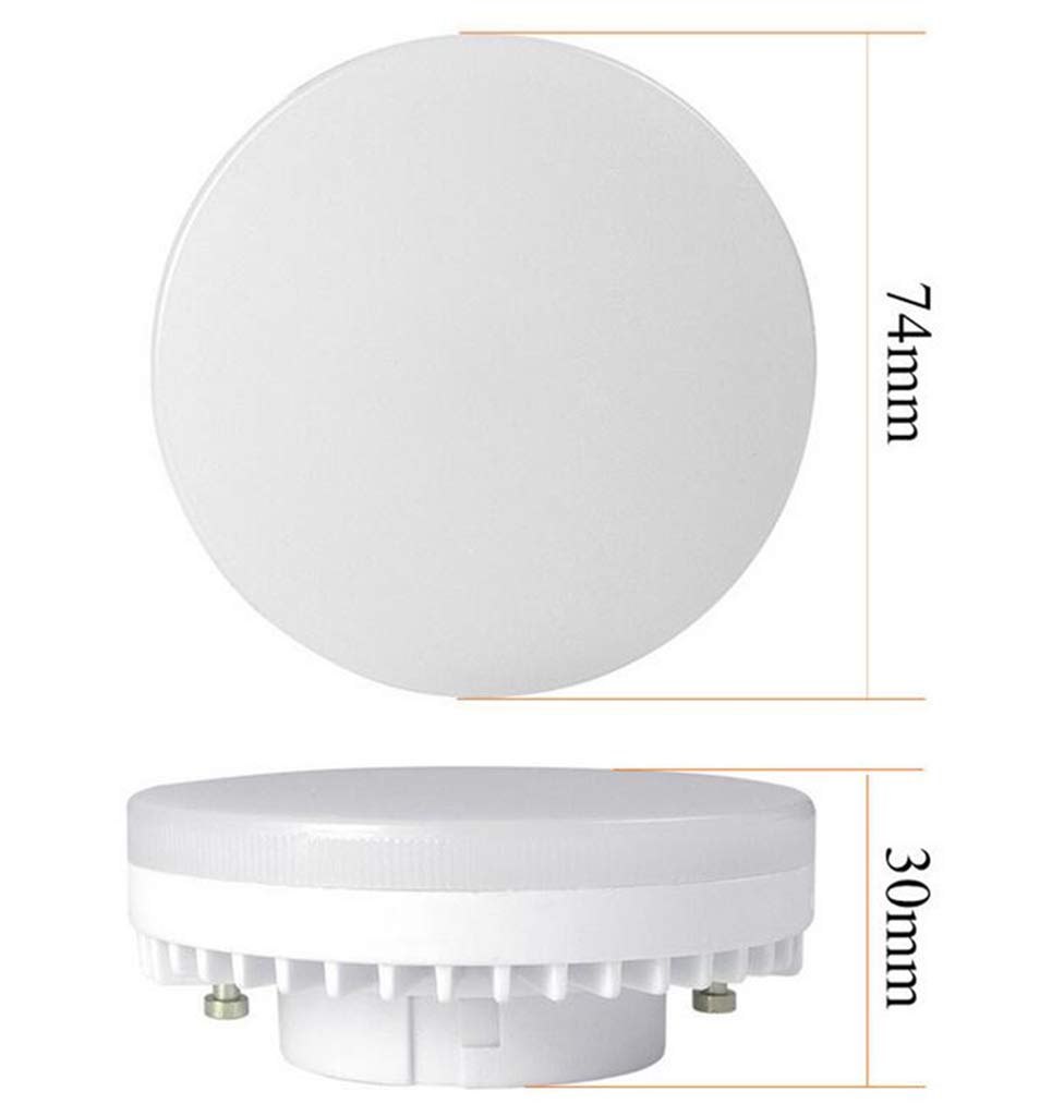 K JINGKELAI GX53 LED Bulbs 7W Warm White 3000K 700 Lumen Pack of 2, PC & Die-Cast Aluminum, CFL Replacement for Kitchen &