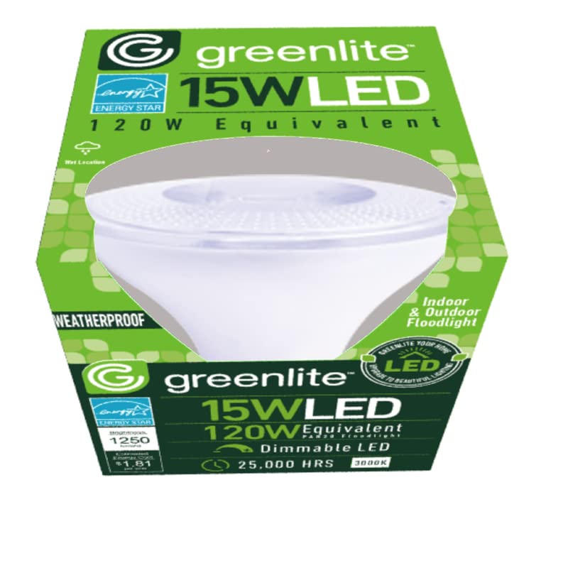 Greenlite Par38 E26 (Medium) Led Floodlight Bulb Bright White 120 Watt Equivalence 1 Pk - Total Qty: 1
