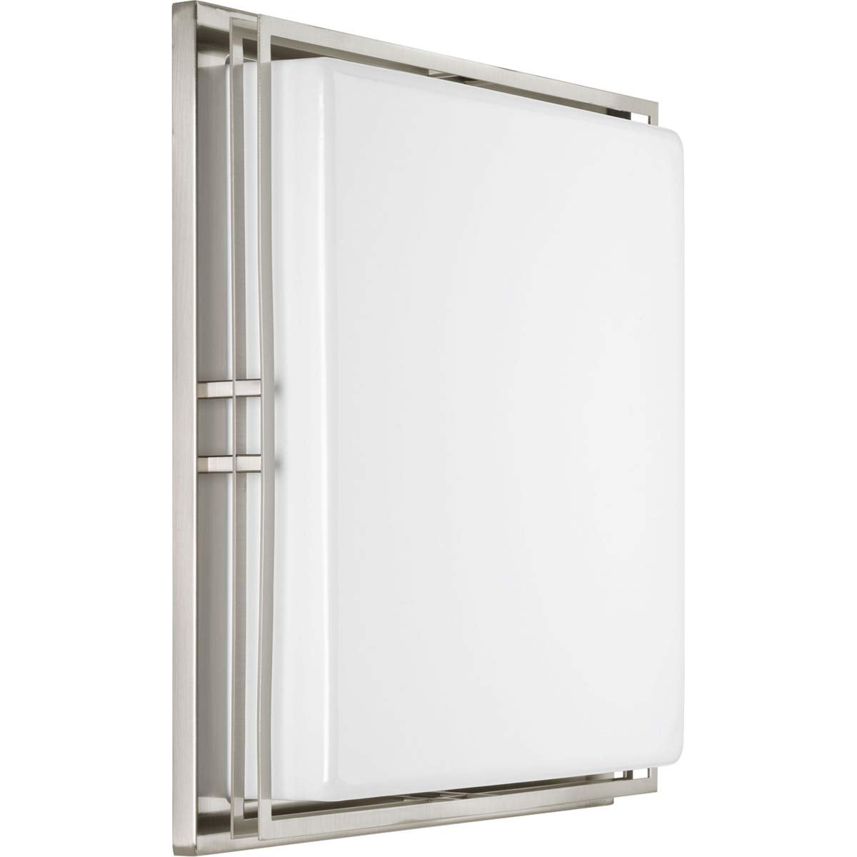 Progress Lighting Helm Collection Three-Light 18'' Led Flush Mount, Nickel