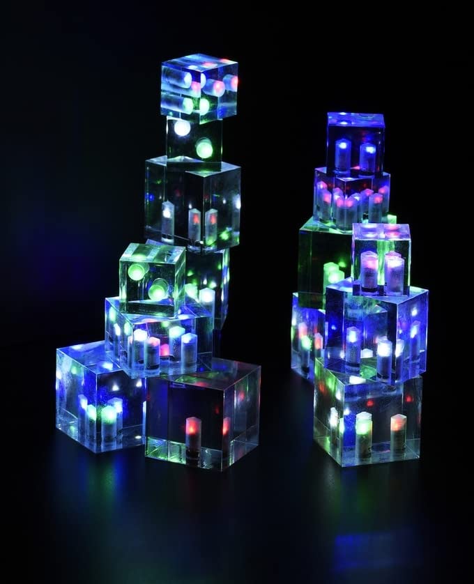 Taidacent Micro USB Wireless LED Lamp Kit - 10PCS 5.4MM Multi Color LEDs + Coil, Colorful, Model TDJL50MMICROUSBCOIL