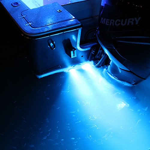 Lumitec 101246, Seablaze Mini Underwater Led Boat Lights - 700 Lumens, Marine Grade, Fishing, Dinghy, Skiff - Sold As A Pair - Made In The Usa, Blue