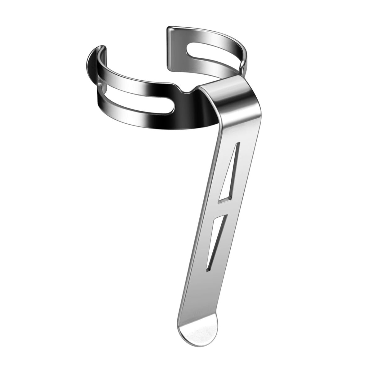 LIGHTFE B128 Flashlight Clip for 24-27mm Diameter, 8-8.4mm Slot Width - Stainless Steel, Multi-Use Clip