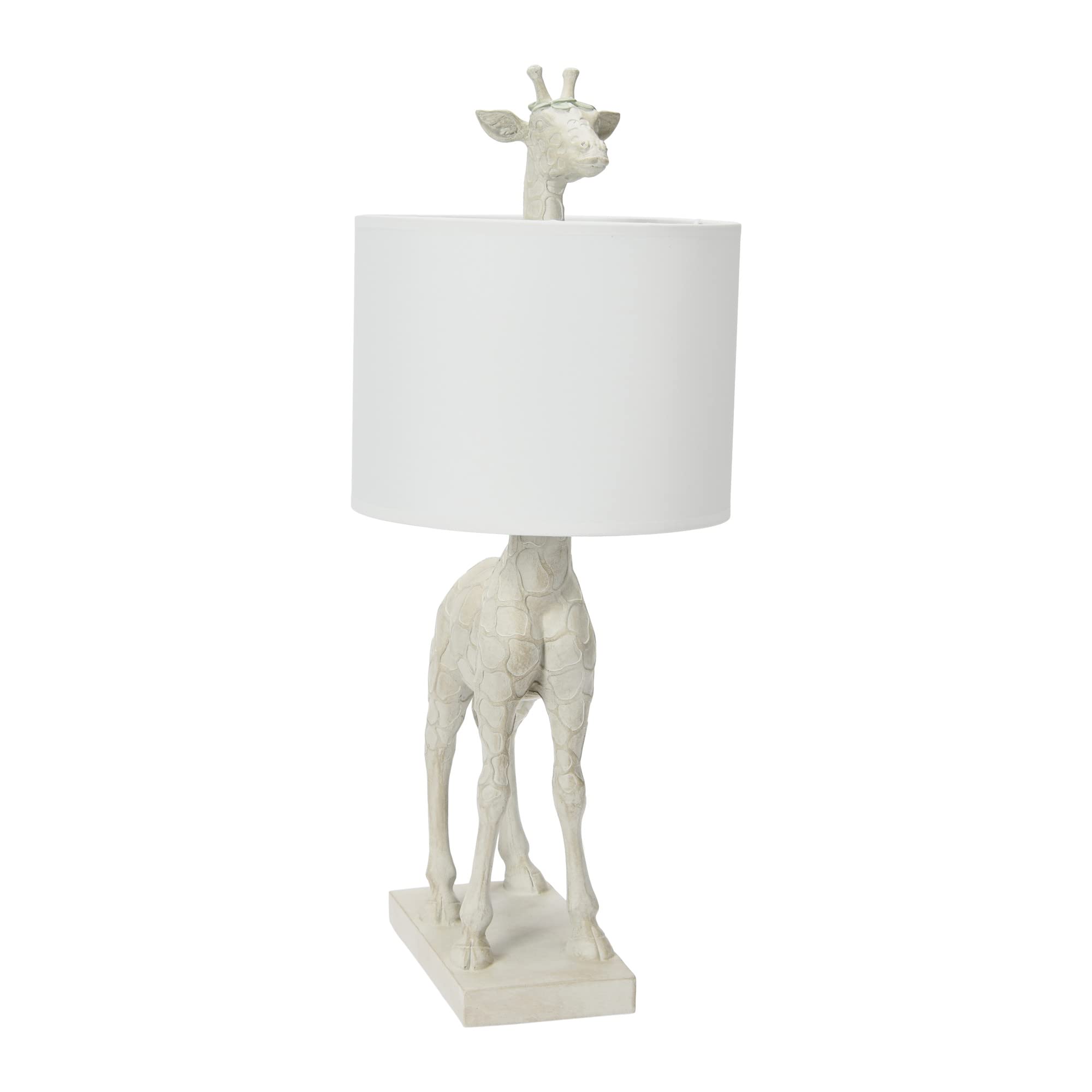 Creative Co-Op White Resin Giraffe Lamp