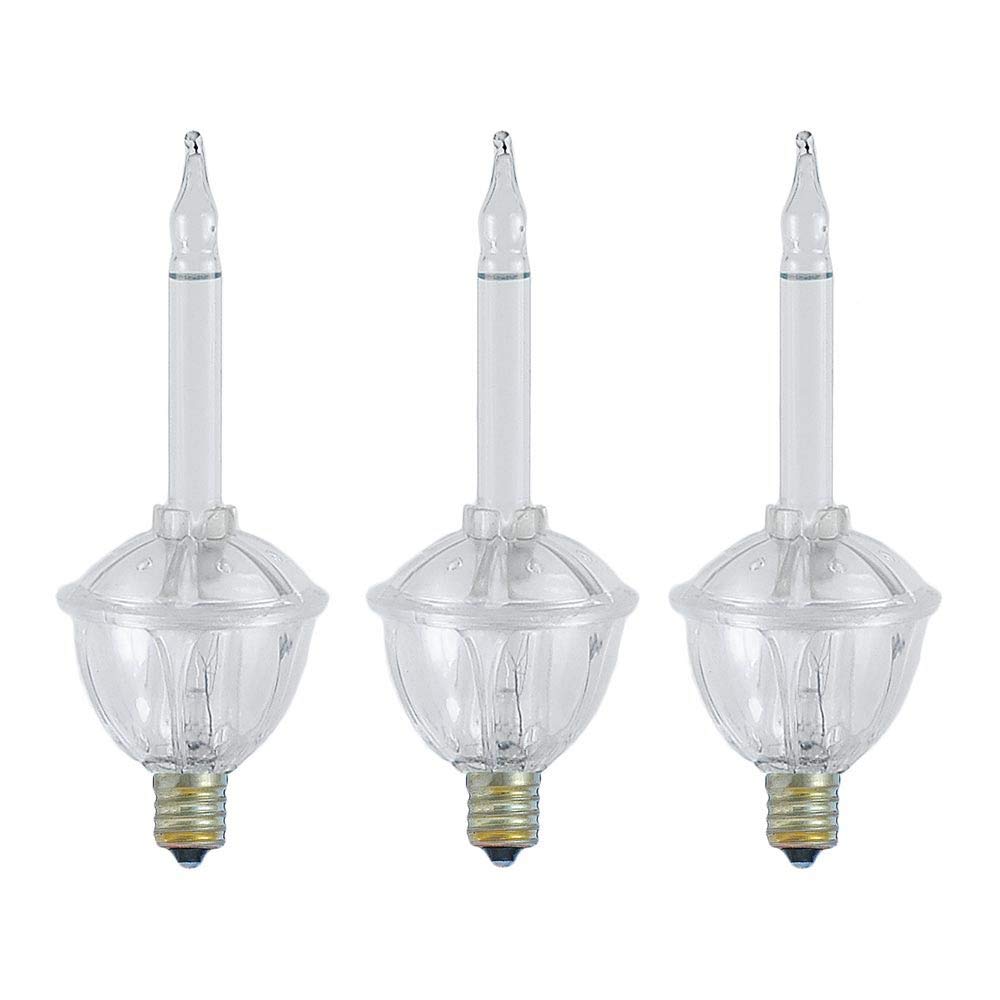 Novelty Lights 7 Light Traditional Christmas Bubble Light Set, Clear Liquid, 7 Feet