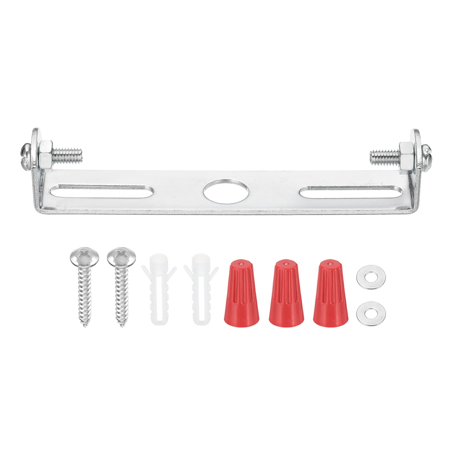 Patikil 90Mm (3.5'') Universal Light Fixture Mounting Bracket Kit, 2 Set Light Crossbar Ceiling Light Plate With Screw For Wall 