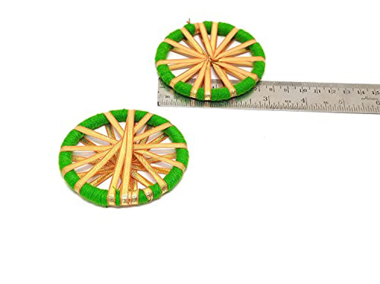 PRANSUNITA Multicolor Gota Chakri/Bangles for Art Work Diwali, Lohri, Vandanwar Wall Decoration Ethnic Bangles Candle Tea Lights