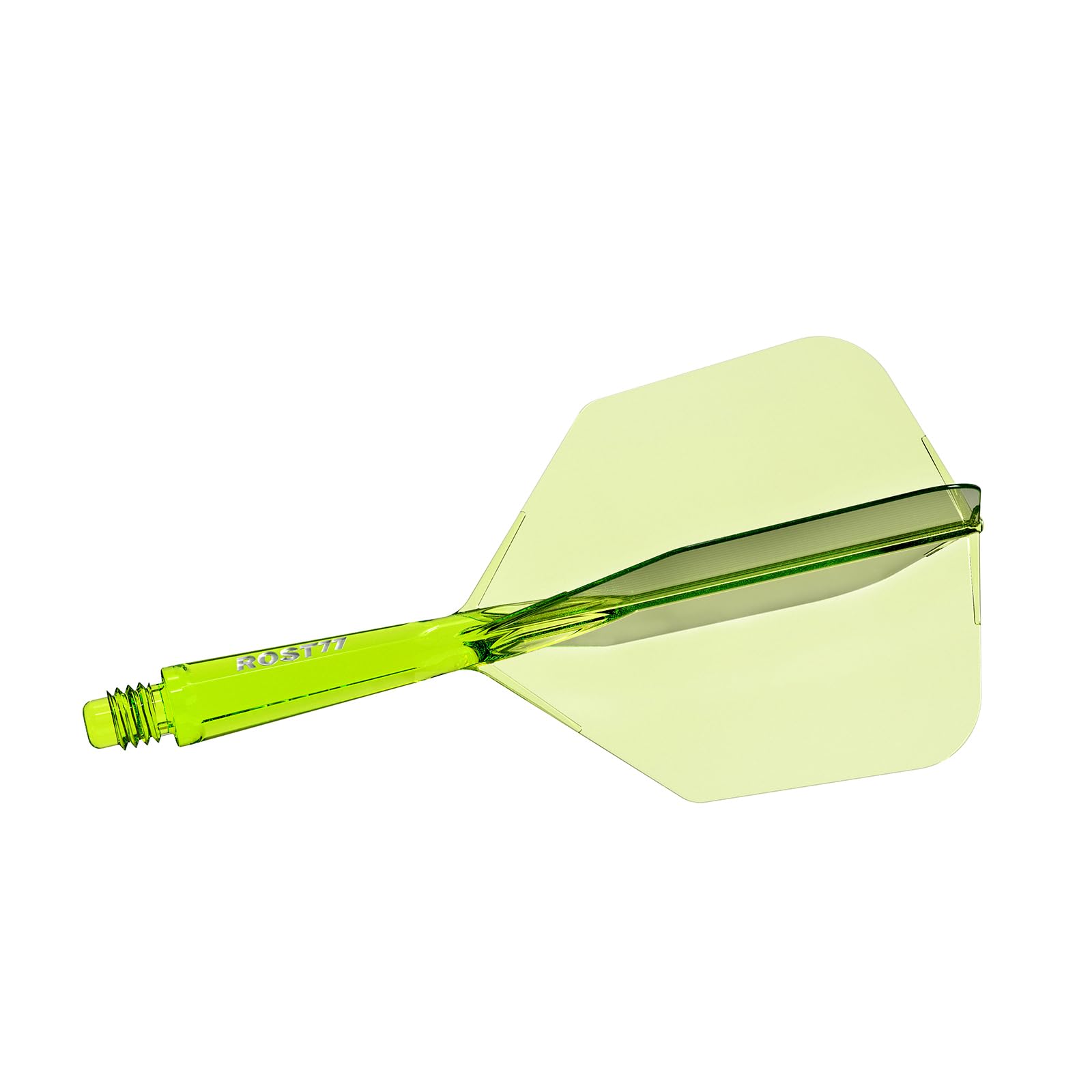 CUESOUL ROST 77 Dart Shaft and Flight, S-23mm, Light Green with White Logo