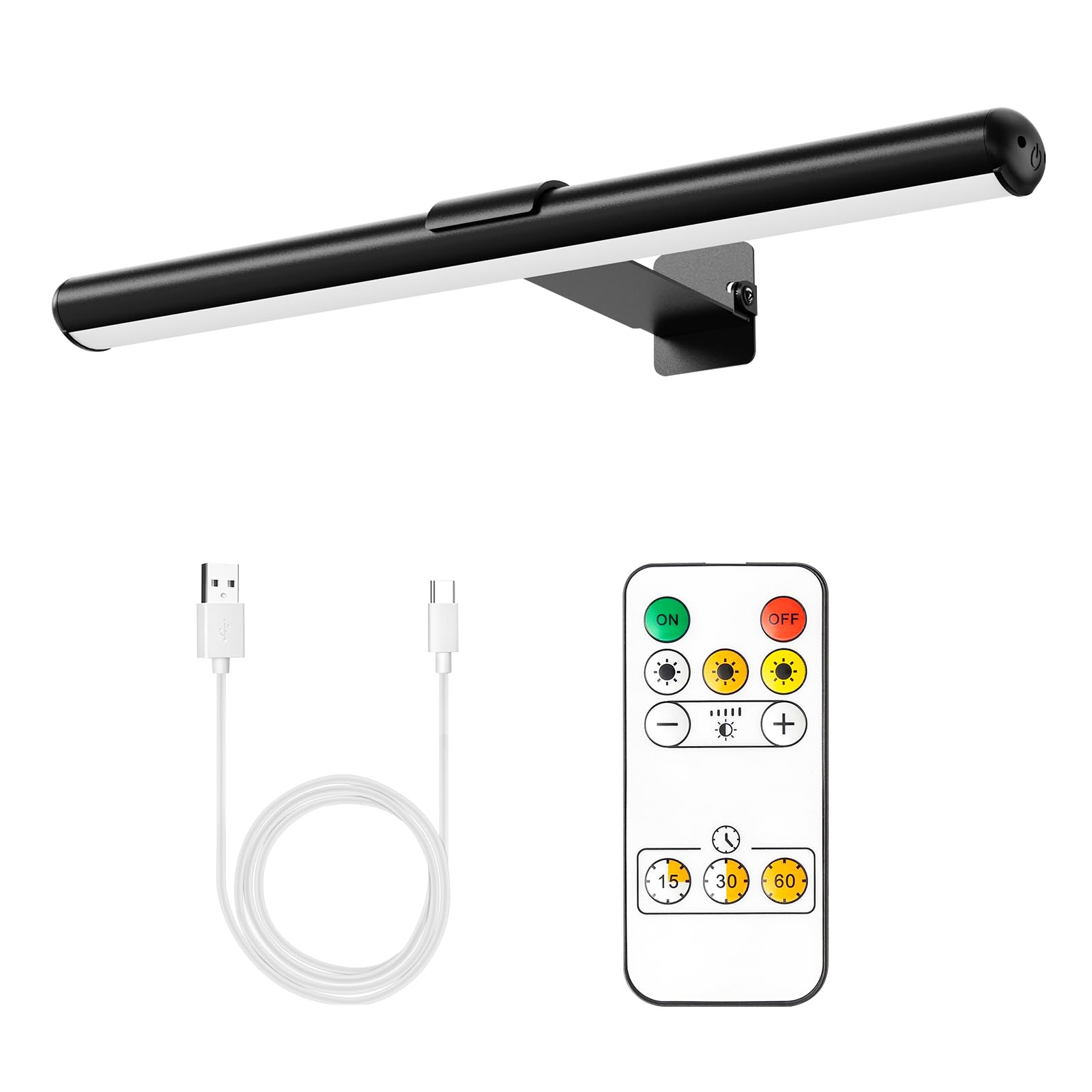 Swatia Picture Light, 3CCT Dimmable, Rechargeable Painting Light with Remote Operation, 16 Inch Battery Powered Wall Light, 300 