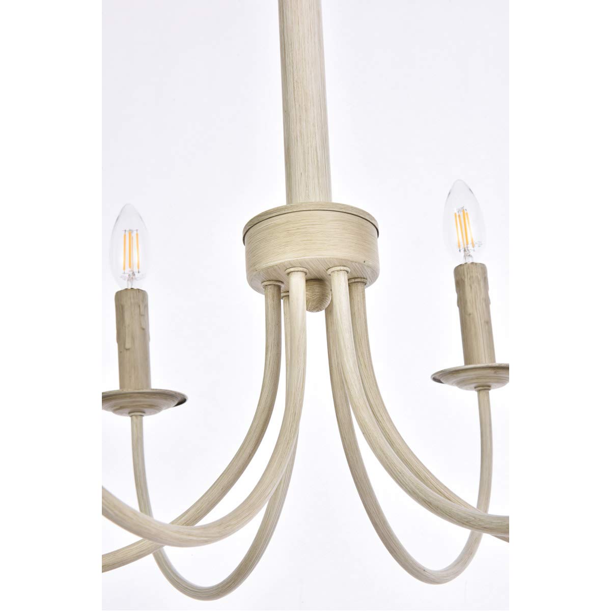 Living District Indoor Modern Home Decorative Bright Ceiling Brielle 6 Lights Pendant in Weathered Dove