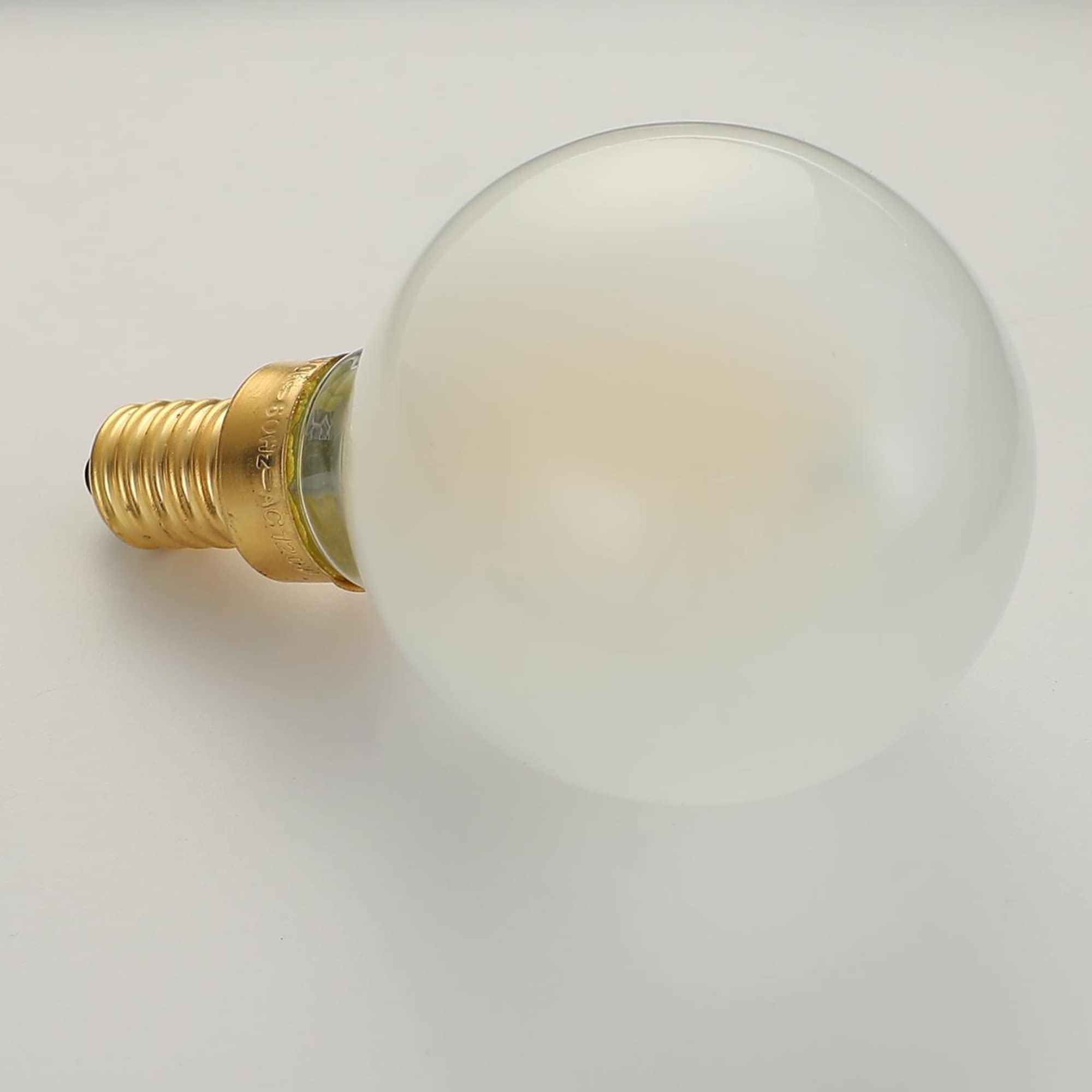 Leools LED Frosted Candelabra Bulbs, E12 4W (40W Equivalent), 2700K Warm White, Pack of 6, Glass g16.5 Vintage Filament