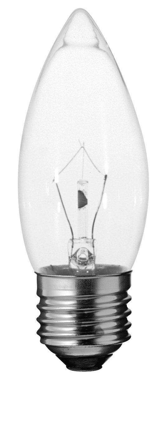 Satco S4468 25-Watt B11 Clear Light Bulb, Medium Base, 120V, Copper