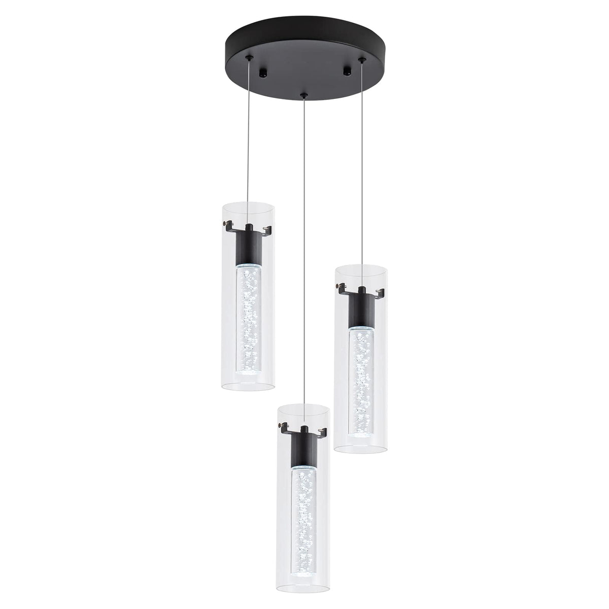Votag Kitchen Lighting Pendant, Modern Pendant Light With Black Finish, Pendant Lights For Kitchen Island Restaurant, Dining Roo