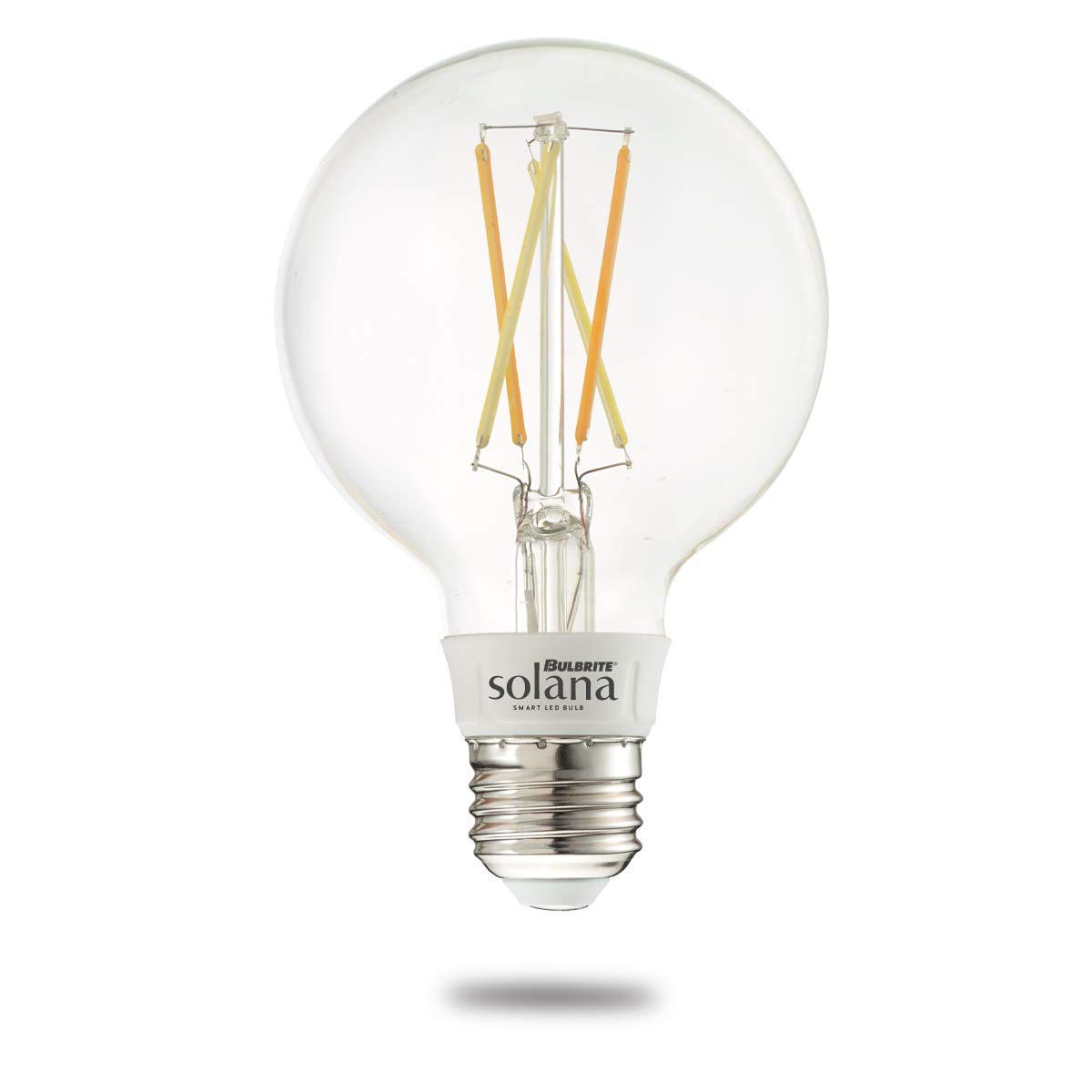 Bulbrite Solana G25 Wifi Connected Edison Filament Led Smart Light Bulb, Clear
