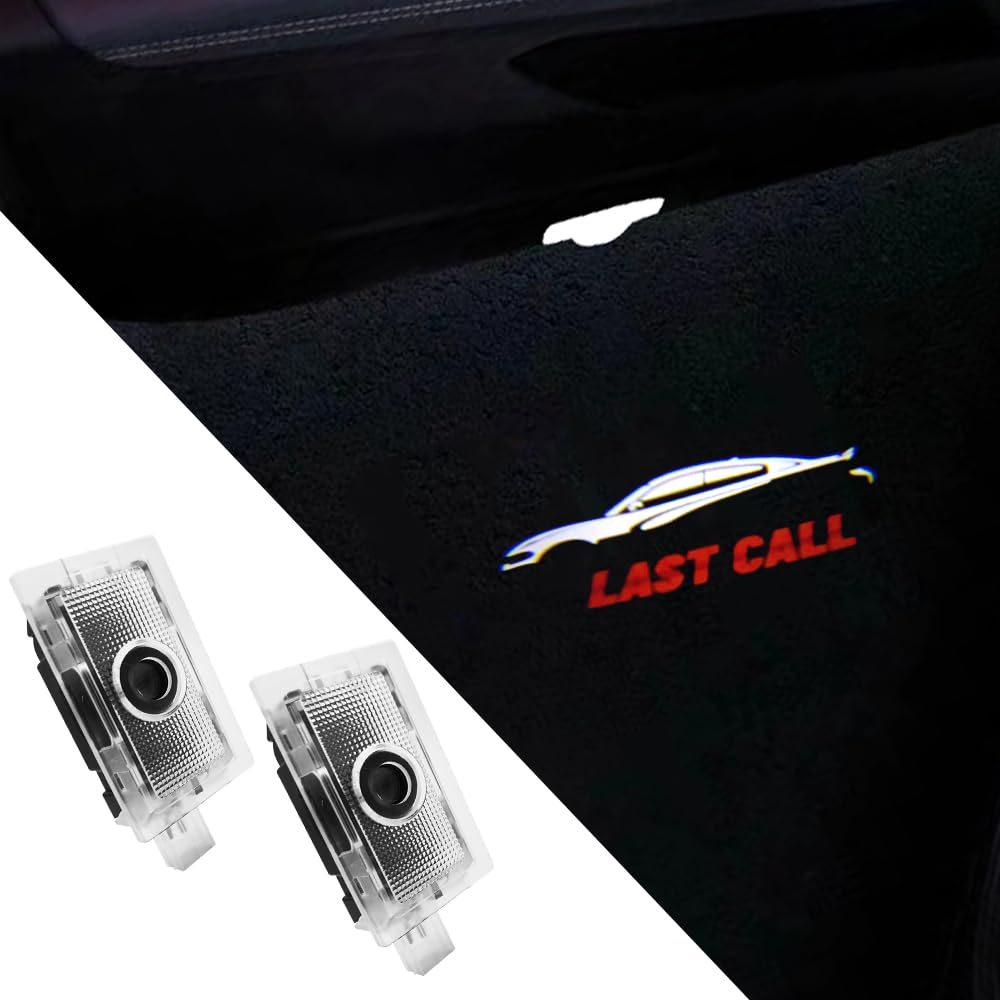 Uuakarin 2 Pcs Last Call Car Door Logo Lights Compatible For Charger 2010-Present Courtesy Led Ghost Shadow Light Projector Lamp