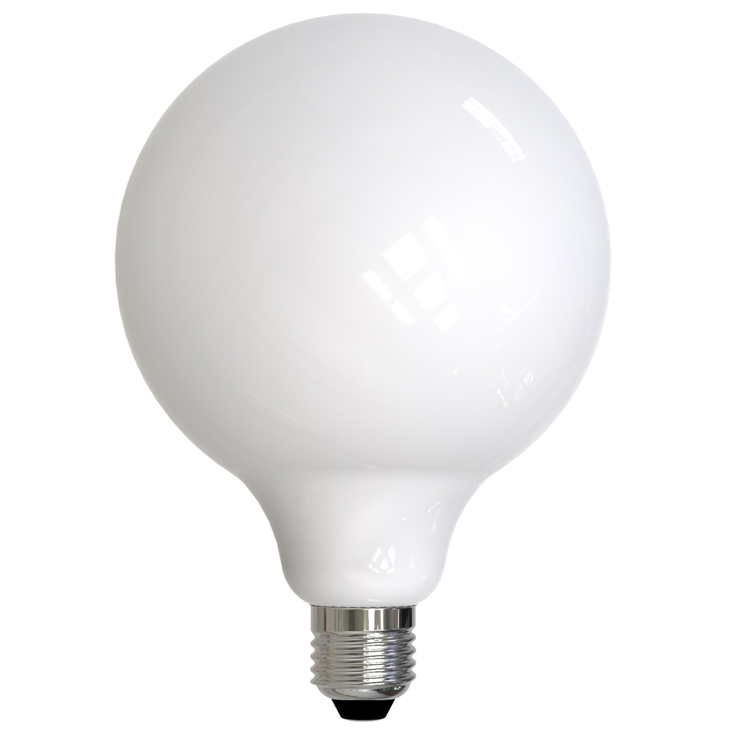 Bulbrite Item 776899 Led Filament Bulb, Milky Finish, 3000K, Fully Compatible Dimming, Bulb Type G40, 8.5 Watts, Bulb Base E26-M