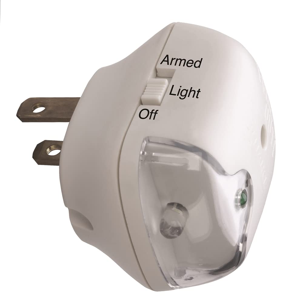 Reliance Controls THP207 Plug-In Power Failure Alarm with LED Flashlight White